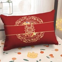 Gối ôm màu Đỏ đám cưới kiểu Trung Quốc hot trên mạng đệm trang trí đám cưới gối tựa lễ hội đám cưới phòng cưới gối siêu mềm chữ Hỷ