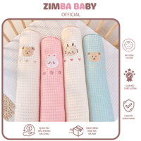 Gối Ôm Monona Vải Waffle MNN059 - MMN066 Sợi Tre , cotton waffle vải Kiêm Gối Chặn Cho Bé Chần Bông Đáng Yêu