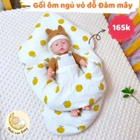 Gối Ôm Ngủ Sơ Sinh Đám Mây Muslin