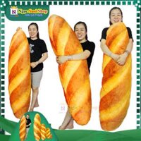 GỐI ÔM THÚ BÔNG BÁNH MÌ 3D SIÊU DÀI MỀM MỊN KHỔNG LỒ - GẤU BÔNG BÁNH MÌ