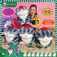 GỐI ÔM THÚ BÔNG HÌNH CON MÈO HOÀNG THƯỢNG CAO CẤP SIÊU MỀM MỊN ÔM NGỦ TRANG TRÍ - GẤU BÔNG CON MÈO SIÊU CƯNG