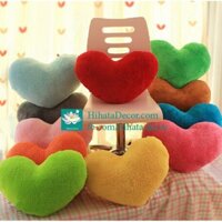 Gối ôm trái tim nỉ - chính hãng Hihata Decor