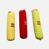 Gối ôm trẻ em hình mèo con vải Cotton 100% khoá kéo, ruột bông gòn dày dặn PETSHOP dài từ 55cm nhiều mẫu