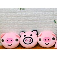 Gối ôm tròn hình thú Babykid, cỡ 30x30cm, vải nhung lạnh ruột bông bi gòn