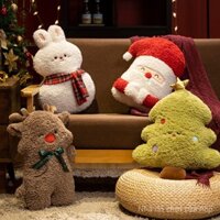 Gối ông già Noel Ins gối sofa phòng khách trang trí ngày lễ gối người tuyết phòng ngủ người đàn ông bánh gừng giáng sinh c9ss