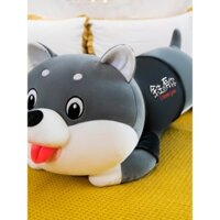 Gối Papa Shiba Inu Chó Husky Đồ Chơi Nhồi Bông Lớn Husky Cô Gái Ngủ Gối Dài Ngủ Trên Giường Ôm Chân Cậu Trai