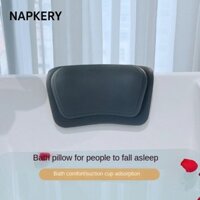 Gối Phòng Tắm NAPKERY, Gối Tắm Chống Thấm Nước PU Gối Bồn Tắm, Đệm Cổ Chống Thấm Nước Chất Lượng Cao Đầu Mềm Hỗ Trợ Cổ Còn Lại Bồn Tắm Tựa Đầu Phòng Tắm