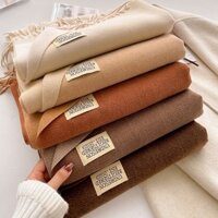[GÓI QUÀ FREE] Khăn Len Quàng Cổ Nam Nữ 2 Mặt Mềm Mịn Kiểu Cashmere Phong Cách Nhật Bản KL25