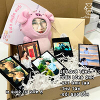 [GÓI QUÀ SẴN]_Set quà tặng Gấu bông ảnh + Thư tay + Set ảnh lụa - Caturday HCM