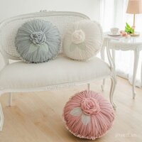 Gối ren công chúa phong cách Hàn Quốc, gối tròn trang trí, gối tựa lưng sofa, gối đầu giường, có bốn màu