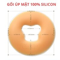 Gối silicon nằm úp mặt, dùng trong spa massage body, tắm trắng