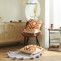 Gối sofa tựa lưng trang trí cao cấp thêu họa tiết hiện đại 2023