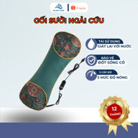Gối Sưởi Ngải Cứu giúp giảm đau vai gáy cổ, Gối kê cổ thảo dược hương Thơm, Quà Cho Người Già