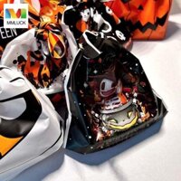Gói tai thỏ MMLUCK, Trick or Treat Skull Túi kẹo Halloween, Trang trí có thể gập lại Bí ngô nhựa Đồ dùng dự tiệc Halloween cho bé trai