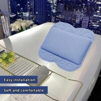 Gối Tắm BENYTRO, Gối Xốp PVC Thoải Mái, Chống Trơn Trượt 8 Cốc Hút Bọt Biển Bồn Tắm Gối Cho Bồn Tắm