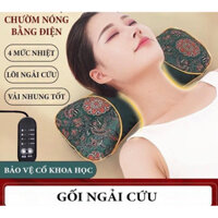 Gối thảo dược ngải cứu, gối sưởi ấm kê cổ chống đau mỏi vai gáy