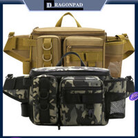 Gói thắt lưng câu cá Dragonpad có dây đeo thắt lưng có thể điều chỉnh, Gói lưu trữ câu cá Fanny đa chức năng di động, dành cho túi câu cá bay nước ngọt ngoài trời