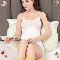 Gối thắt lưng CLEVER, Gối bà bầu hình chữ U Cotton nguyên chất, Gối hỗ trợ bụng ngủ bên cạnh đa chức năng chất lượng cao