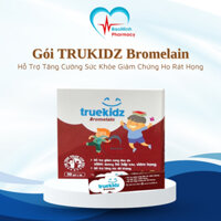 Gói TRUKIDZ Bromelain Hỗ Trợ Tăng Cường Sức Khỏe Giảm Chứng Ho Rát Họng Lâu Ngày Cho Bé