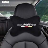 Gối Tựa Đầu / Cổ Phủ Lông Mềm Mại Thông Dụng Cho Xe Hơi HONDA MUGEN POWER