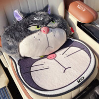 Gối tựa đầu dựa lưng đệm vai 3D hình Mèo Lucifer gắn ghế Ô tô, ghế văn ngăn chặn mỏi