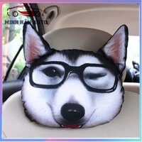 Gối tựa đầu ô tô hình thú 3D chó mèo dễ thương, siêu độc, tạo điểm nổi bật cho xe, nội thất ô tô cao cấp