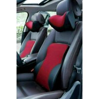 Gối tựa đầu ôtô -tựa lưng xe ô tô cao su non, gối kê cổ trên oto xe hơi chống đau mỏi cổ, tựa lưng , thoáng khí >