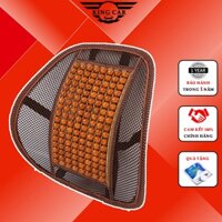 Gối Tựa Ghế Văn Phòng - Tựa Lưng Lưới Đan Hạt Gỗ Cho Ghế Ô Tô Và Văn Phòng Chống Mỏi Lưng