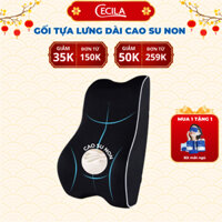 Gối tựa lưng cao su non cao cấp CECILA , Dùng cho dân văn phòng và lái xe thiết kế công thái học chống đau mỏi lưng