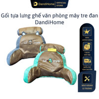 Gối tựa lưng đầu giường mây tre đan DandiHome mềm mại, tiện dụng cho mùa hè
