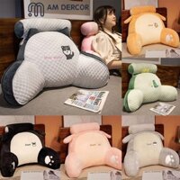 Gối tựa lưng đêm gối lưng đầu giường ghế văn phòng êm ái thoáng mát chống mỏi lưng đau vai gáy