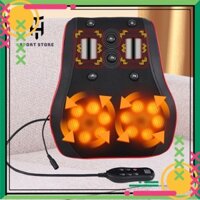 Gối tựa lưng, đệm tựa lưng 3 màu có massage hỗ trợ giảm áp lực cột sống, dùng cho dân văn phòng, ghế ô tô