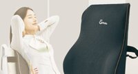 Gối tựa lưng Ema chống đau mỏi thắt lưng thư giãn cho dân văn phòng, Màu đen