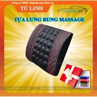 Gối tựa lưng massage để ghế ô tô dùng điện 12v  + Tặng quà