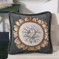 Gối tựa lưng sofa  - xanh  - vỏ gối  ruột gối