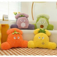Gối Tựa Lưng Văn Phòng , Gối Tựa Lưng ÔTô Hình Thú  Chất Liệu Mềm Mịn Kích Thước 45x60cm
