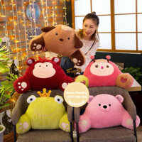 Gối Tựa Lưng Văn Phòng Ô Tô Bảo Vệ Cột Sống Hình Thú Dễ Thương Decor Family - Nhiều Mẫu