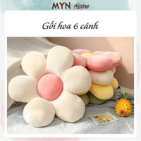 Gối tựa lưng văn phòng, trang trí sofa hình bông hoa 6 cánh nhiều cỡ MYN Home