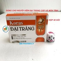 Gói uống Koras ĐẠI TRÀNG, giúp giảm đau bụng, tiêu chảy, phân sống, đầy hơi, khó tiêu, đi ngoài nhiều lần