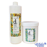 Gội và hấp Keratin Nouvelle Double Effect Nutritive 1000ml/500ml - MK
