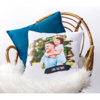 Gối vuông in ảnh theo yêu cầu 45-45cm