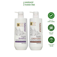 Gội xả dưỡng và phục hồi tóc hư tổn Pallamina Collagen Keratin Complex 750mlx2, cho tóc chắc khỏe | THANH TÂM