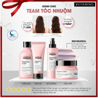 Gội, Xả, Hấp, Xịt Dưỡng L'oreal Serie Expert Vitamino Color Phục Hồi Mềm Mượt, Bền Màu Cho Tóc Màu