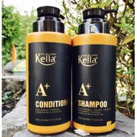 Gội xả Kella Argan Inca-Inchi phục hồi tóc hư tổn 500mlx2 { New 2024 }
