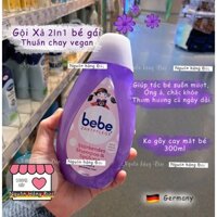 Gội xả thuần chay bé gái nội địa Đức Bebe  siêu Thơm mượt, chống gãy rụng tóc cho trẻ em- Nguồn hàng Đức