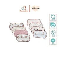 Gối xô Mochee thấm mồ hôi cho bé sơ sinh muslin hữu cơ 15x30 cm