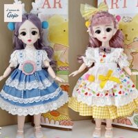 Gojo Công Chúa Dress Up Búp Bê Bjd, 1 / 6 SD Mắt Hấp Dẫn Búp Bê Bjd 30cm Có Quần Áo, Đồ Chơi Nhà Chơi Bóng Khớp Tóc Dài Công Chúa Thanh Lịch Bóng Trang Điểm Khớp Búp Bê Cô Gái Quà Tặng