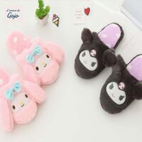 Gojo Mùa Đông Trong Nhà Giày Thoải Mái Thường Ngày Kuromi Lông Trượt Nhà Animale Hoạt Hình Dép