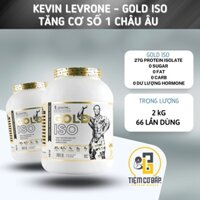 GOLD ISO - Whey Protein ISOLATE siêu tinh khiết - Hấp Thu Nhanh - Phát triển cơ - Hộp 2kg ( 66 lần dùng )
