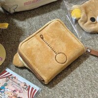 Gold Kawaii Rilakkuma Ví Ví Hoạt Hình Dễ Thương Mặt Gấu Ví Nhỏ Cho Nữ Bé Gái Nhỏ Gọn Kẹp Tiền Túi Thời Trang Ví Đựng Tiền Xu Quà Tặng VN